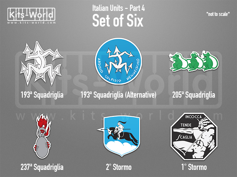 Kitsworld SAV Sticker Set - Italian Units - Part 4  